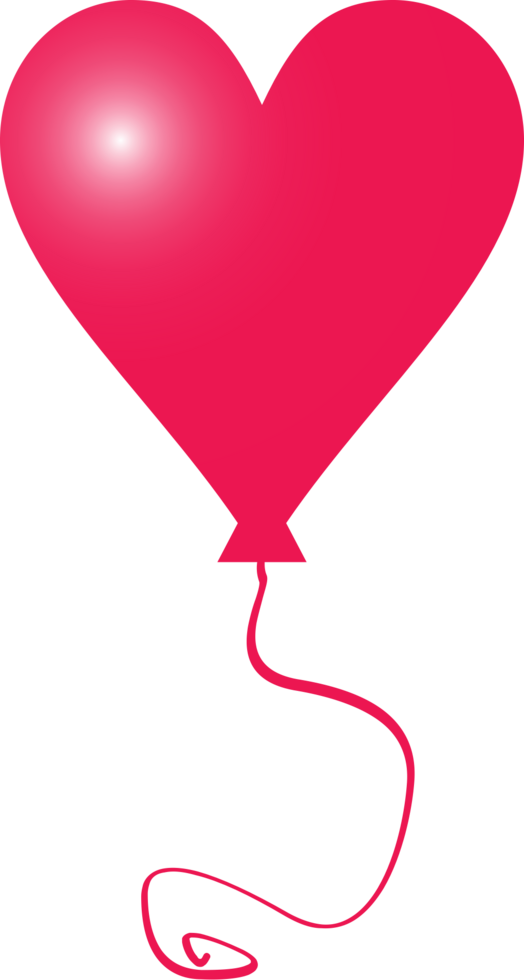 Heart baloon vector