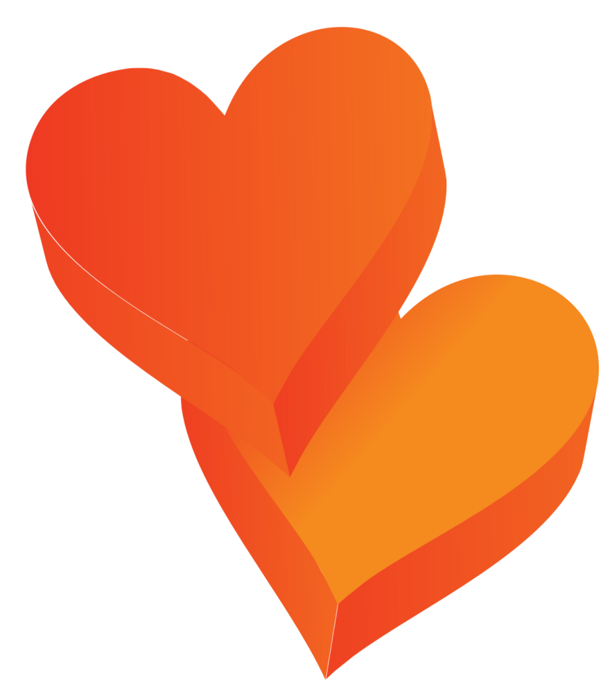 Heart 3d vector