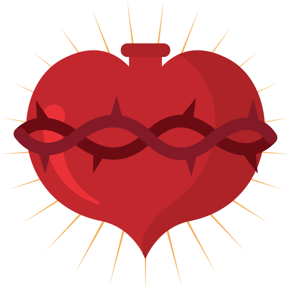 Sacred heart vector