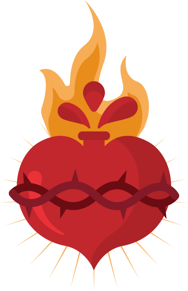 Sacred heart vector