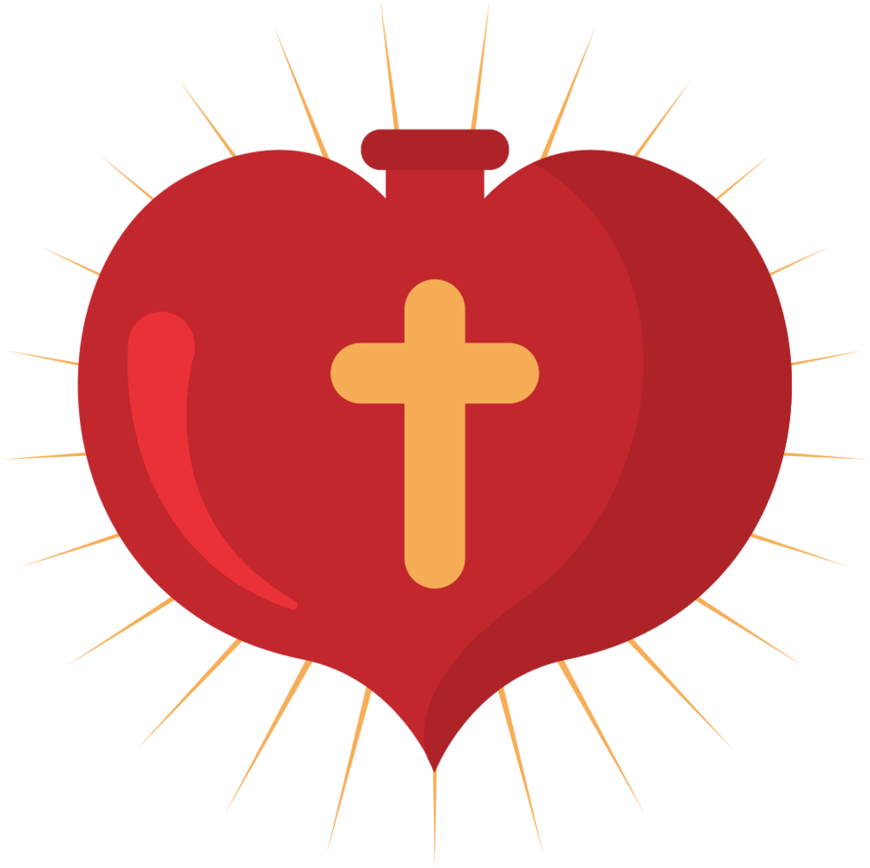 Sacred heart vector