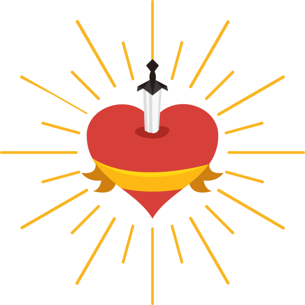 Sacred heart vector