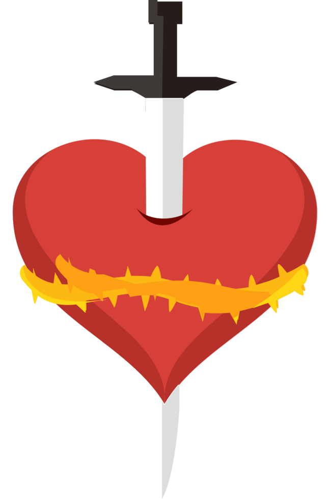 Sacred heart vector