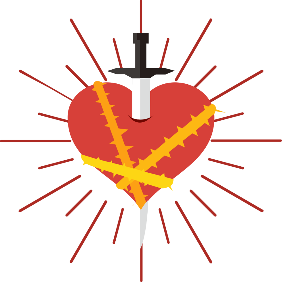 Sacred heart vector