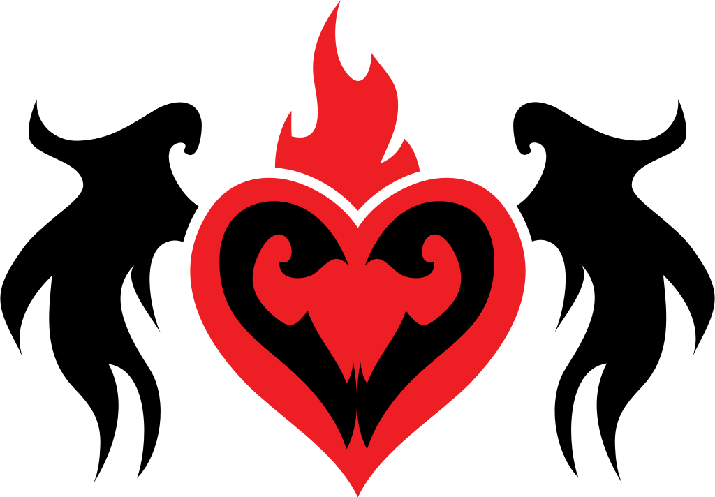 ala del sagrado corazón vector