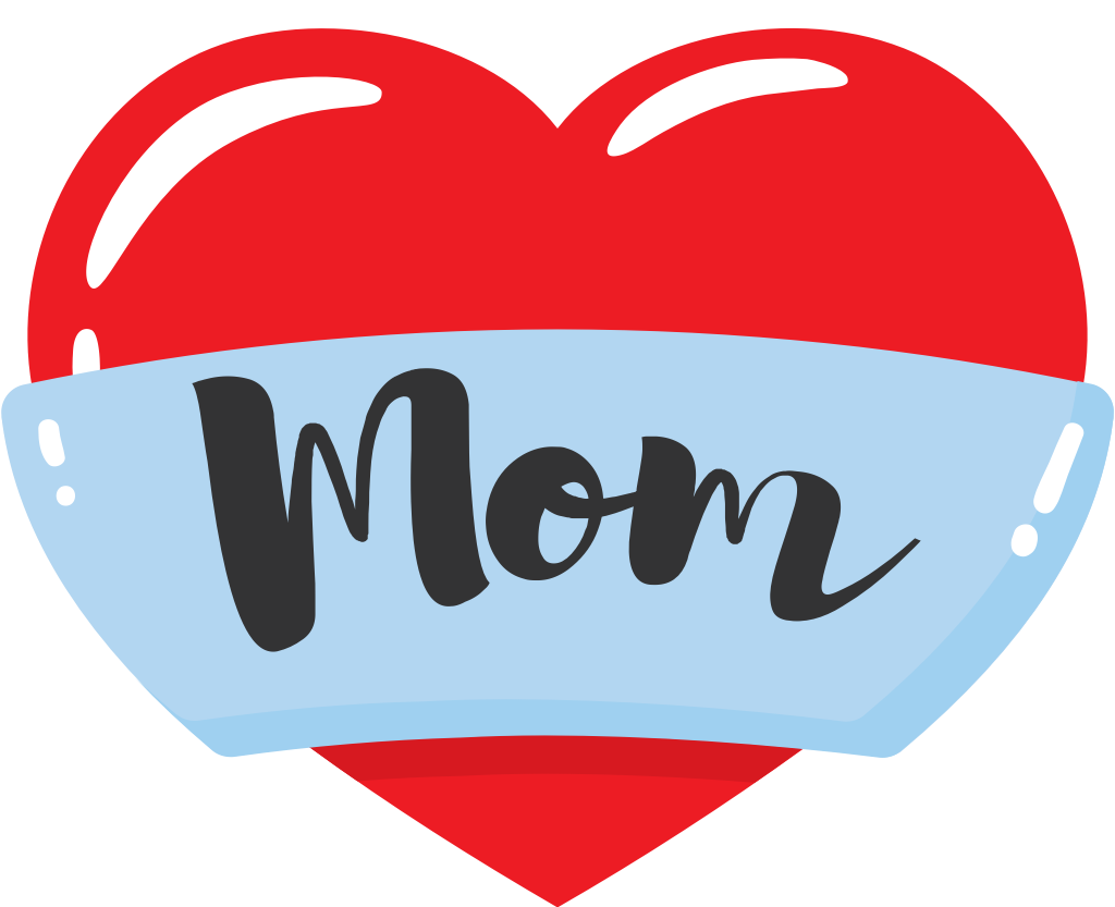 Heart mom tattoo vector