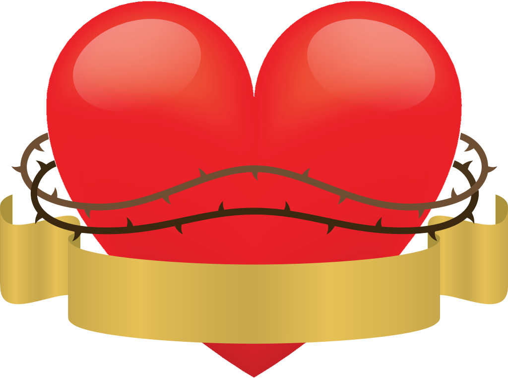 Sacred heart vector