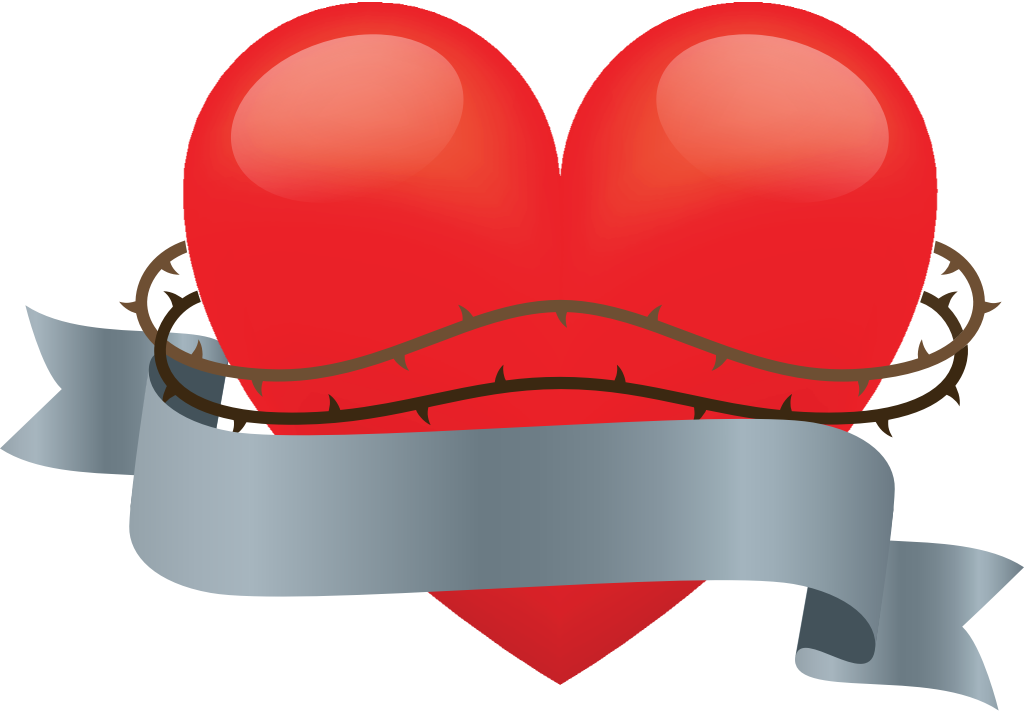 Sacred heart vector