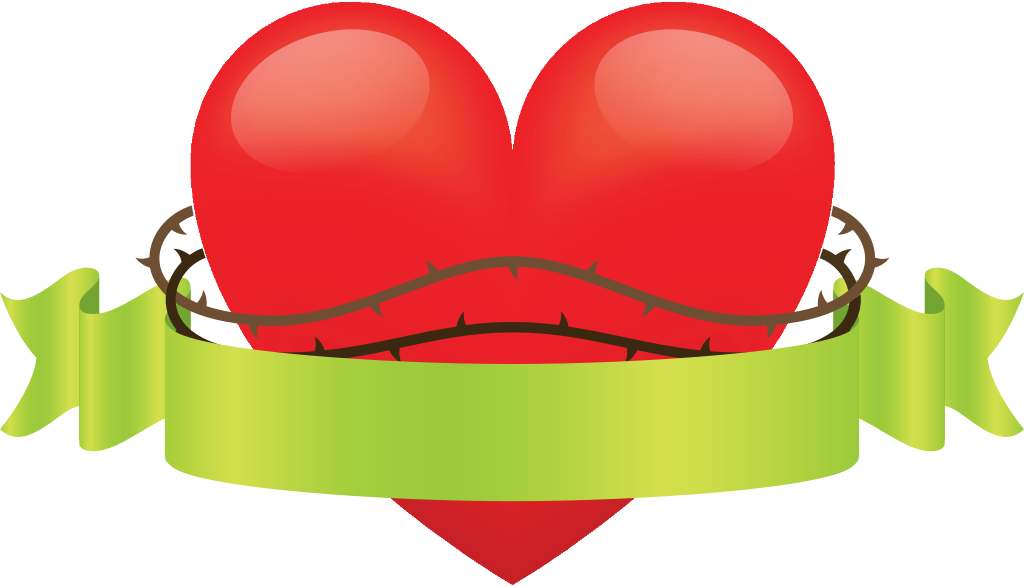 Sacred heart vector