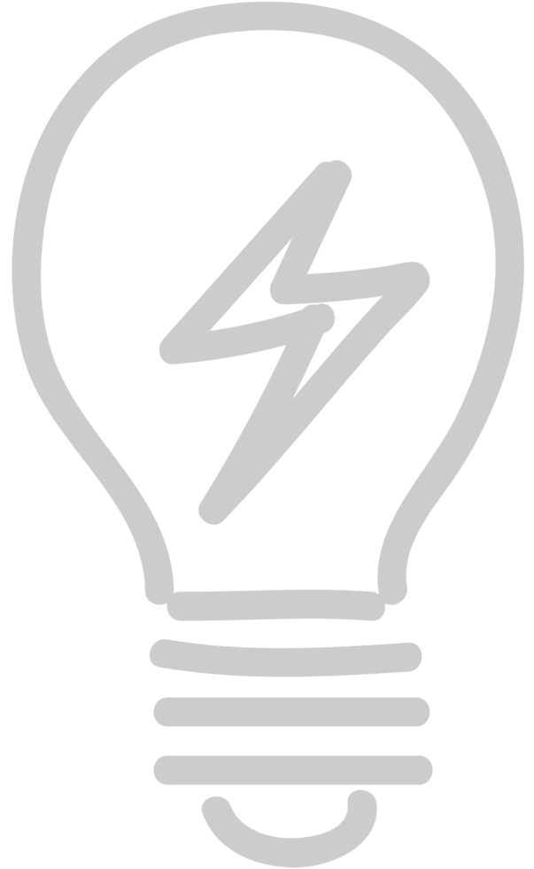 Lightning bulb vector