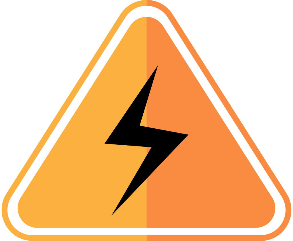 Lightning sign vector