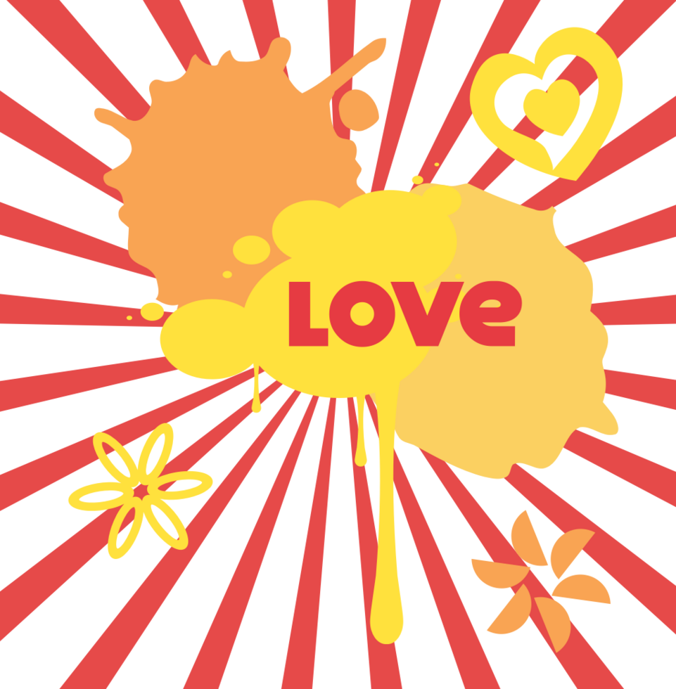 Love typography vector