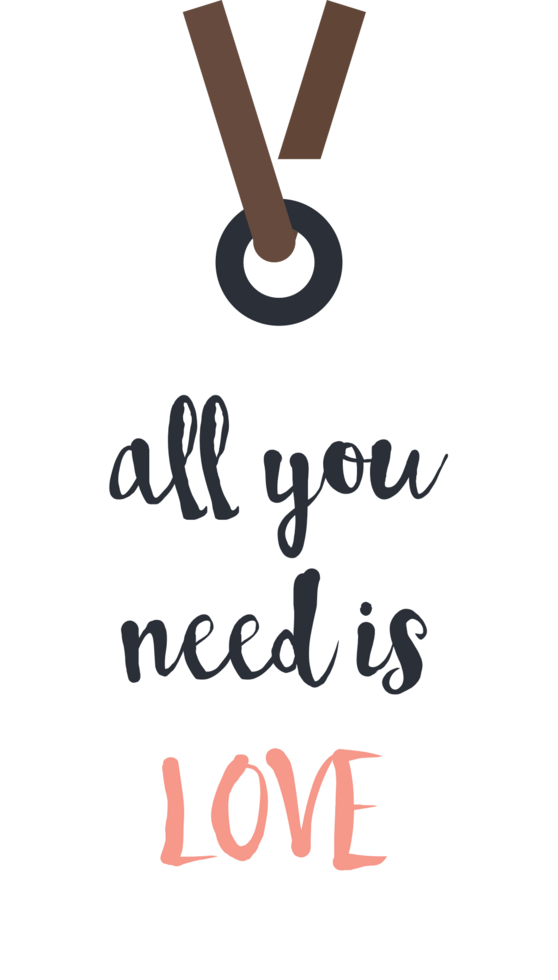Love label vector