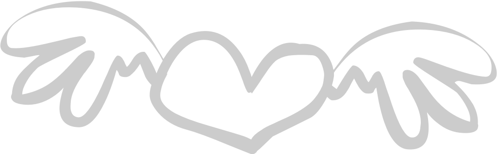 Love doodle wing vector