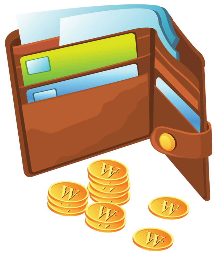 Money wallet vector