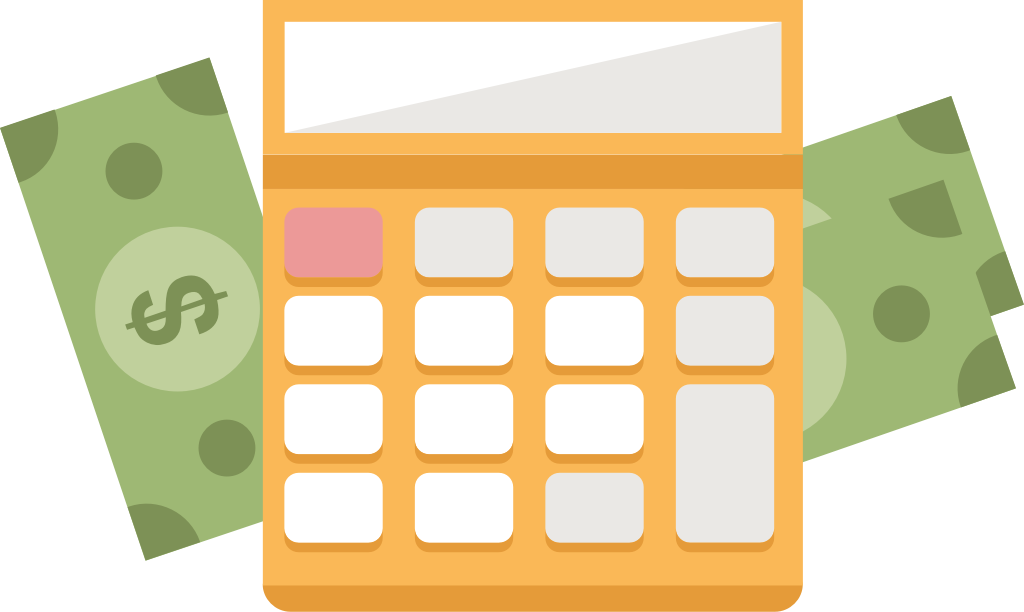 Money calculator vector