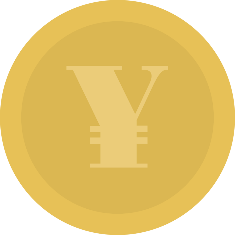 Coin currency yen vector