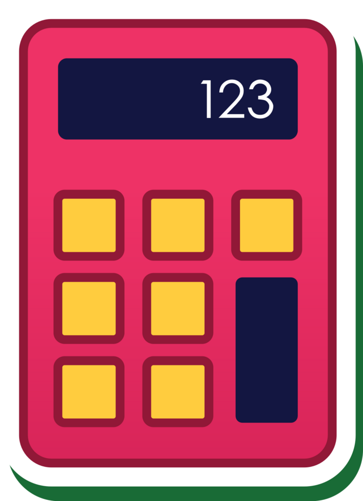 Bank icon calculator vector