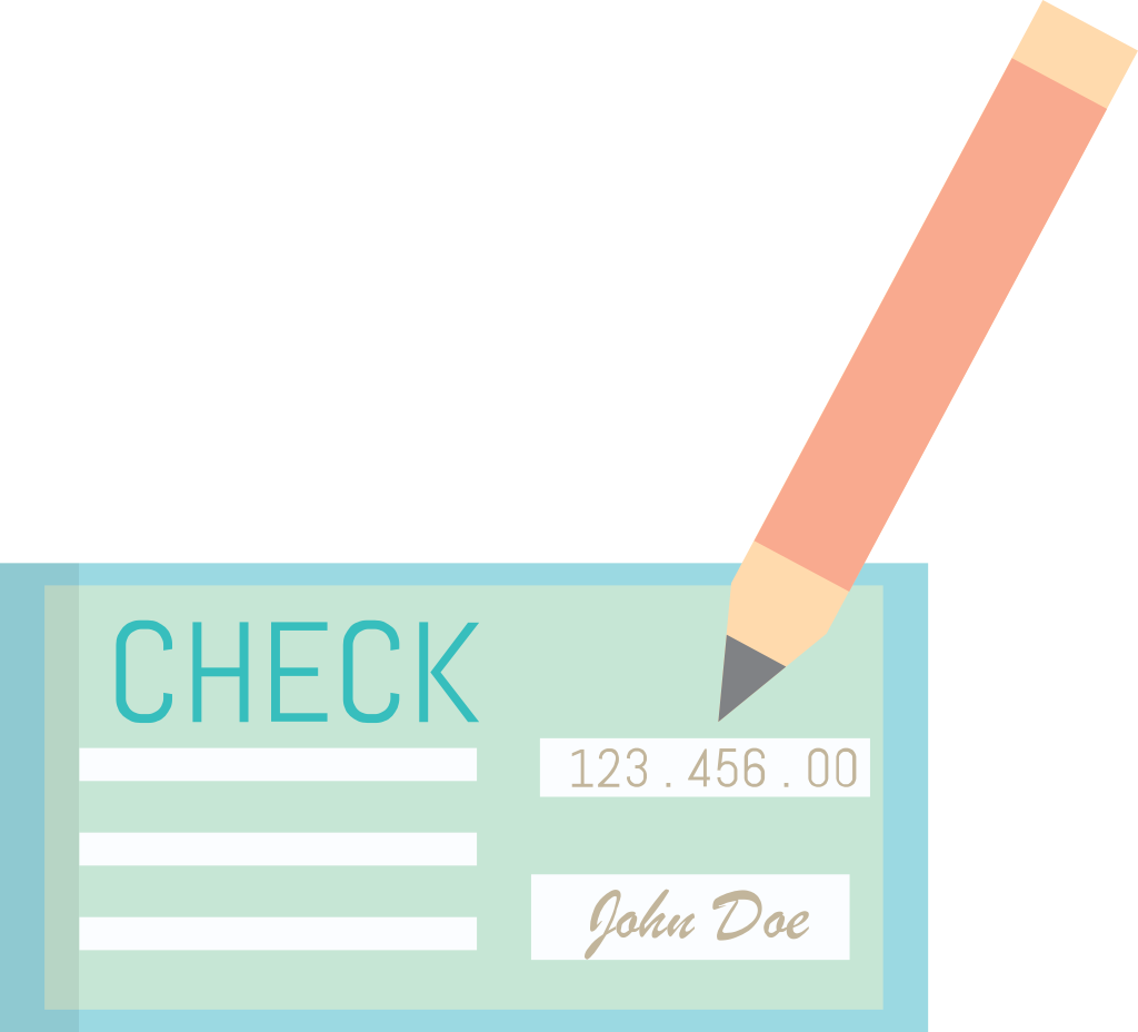 Cheque vector