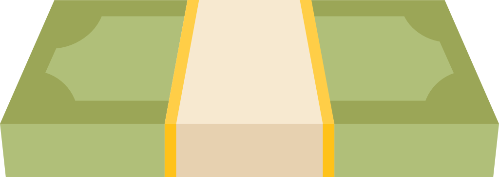 Stack of bill vector