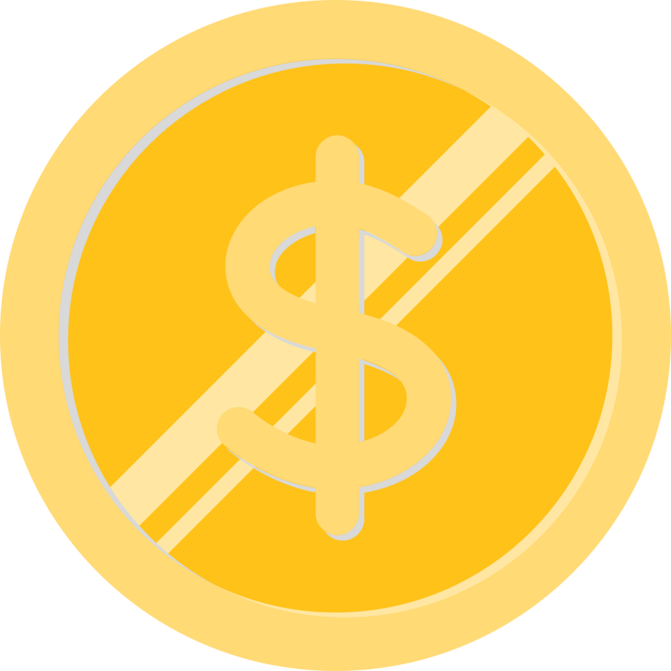 Coin dollar vector