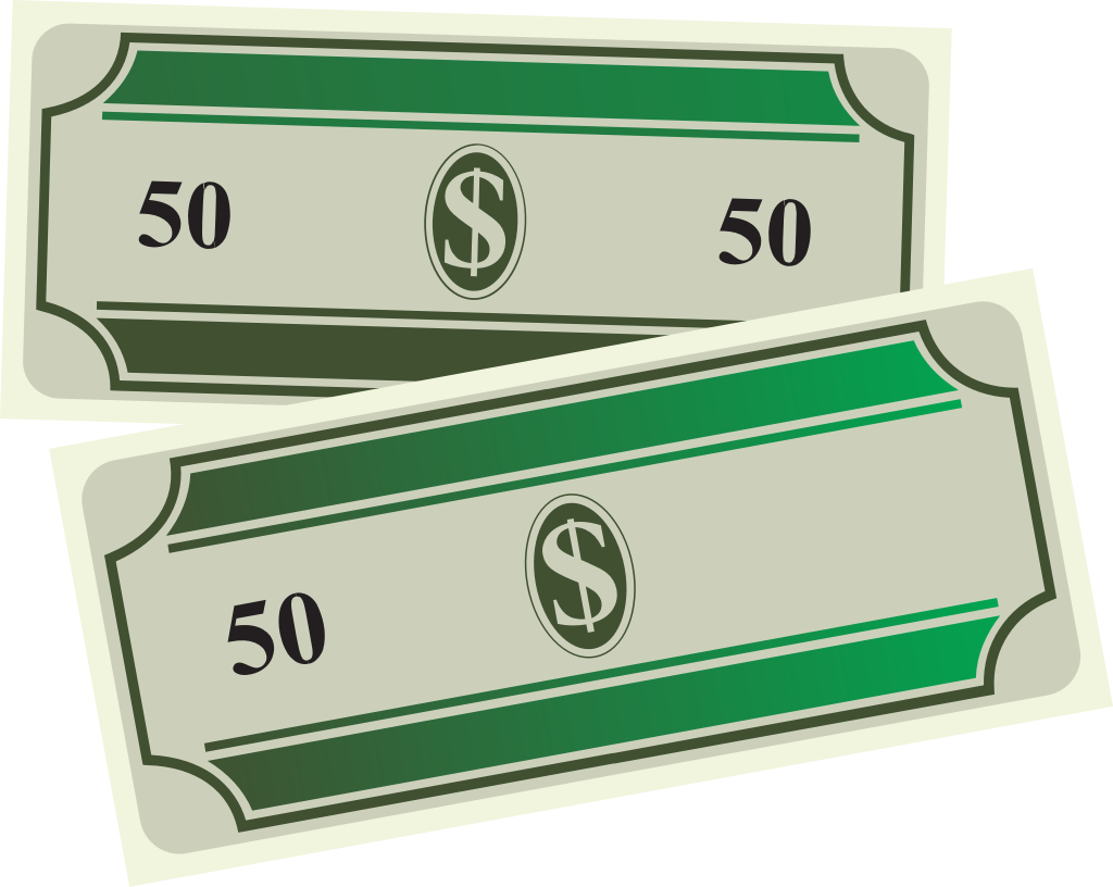 50 dollar bill vector