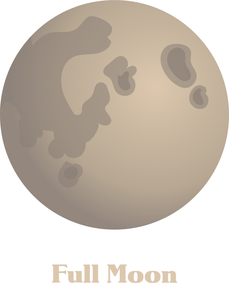 Moon phase vector