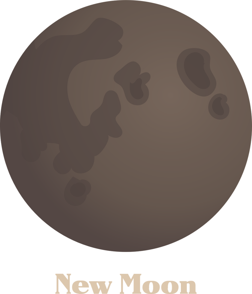 Moon phase vector