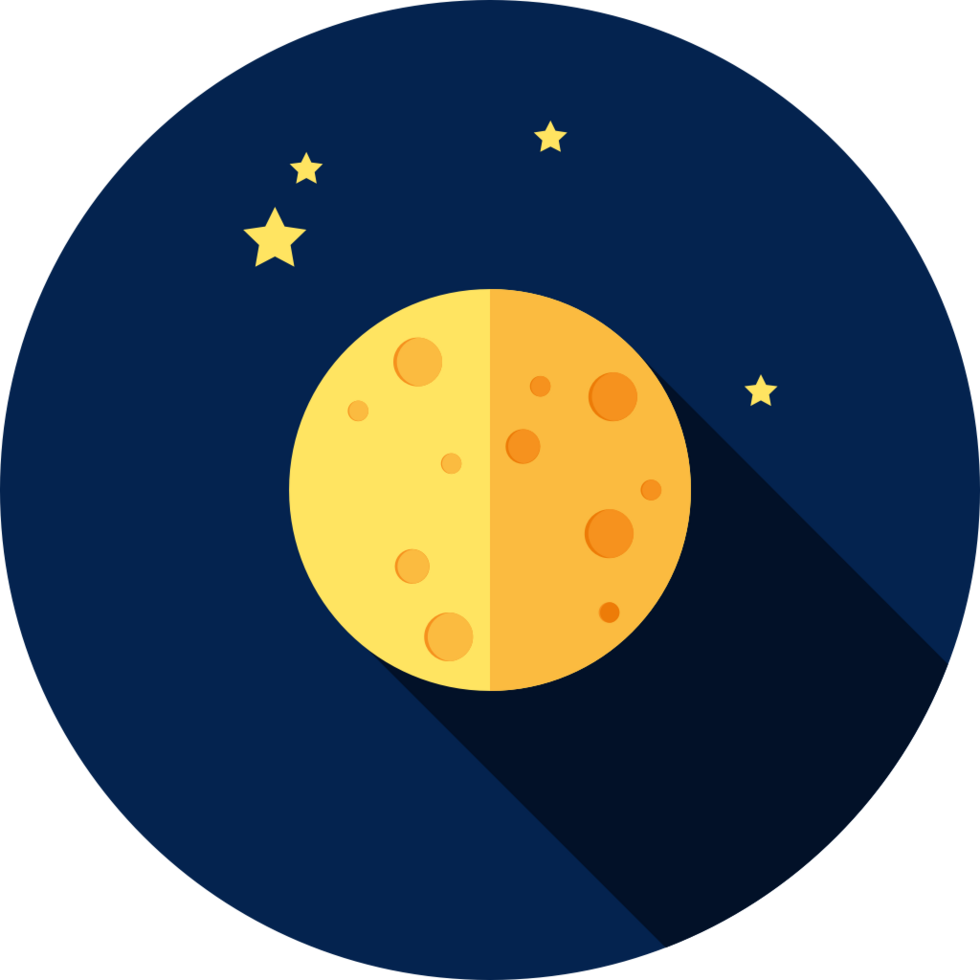Moon icon vector
