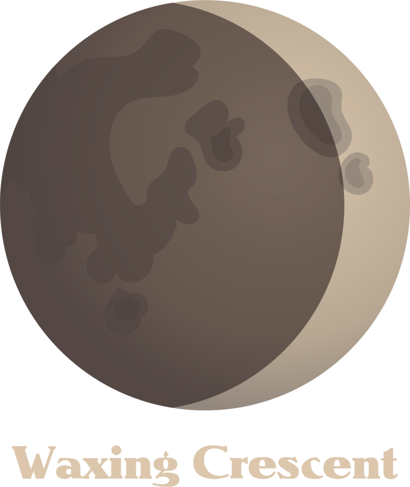 Moon phase vector