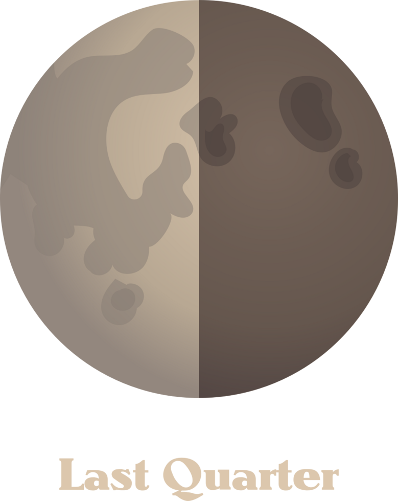 Moon phase vector