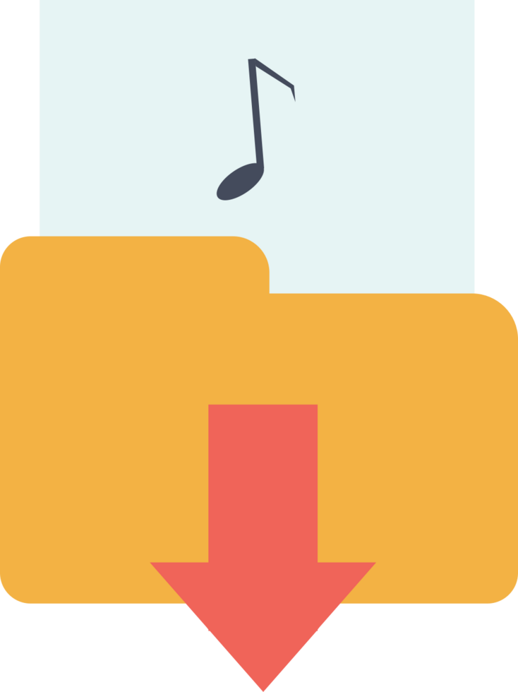 Music folder vector
