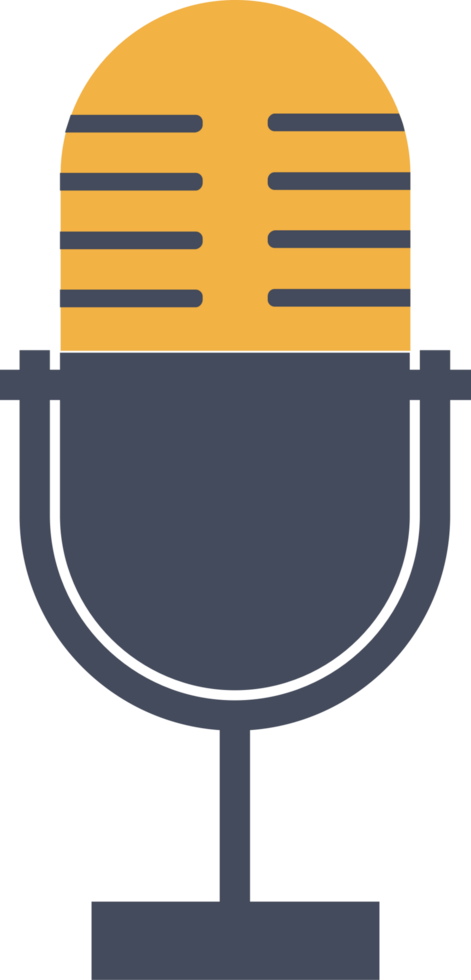 Music microphone vector