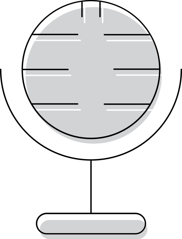 Music microphone vector