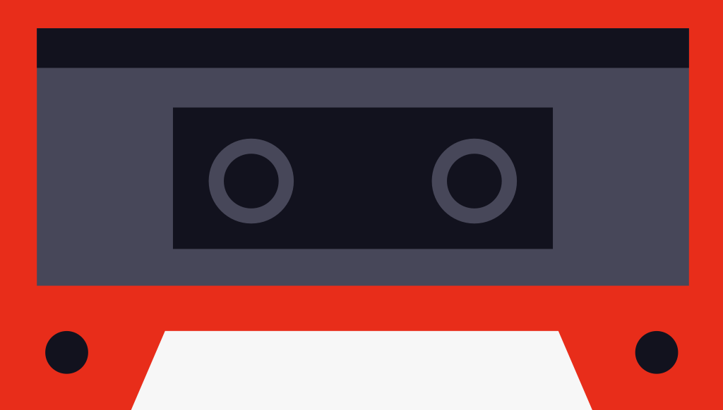 Music cassette  vector