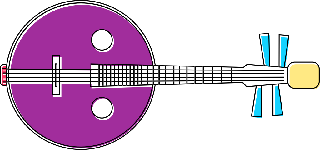 Music instrument country guitar vector