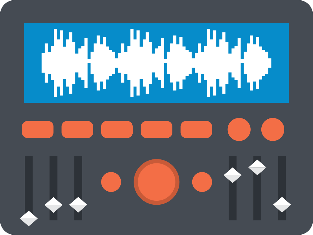 Music equipment equilizer vector