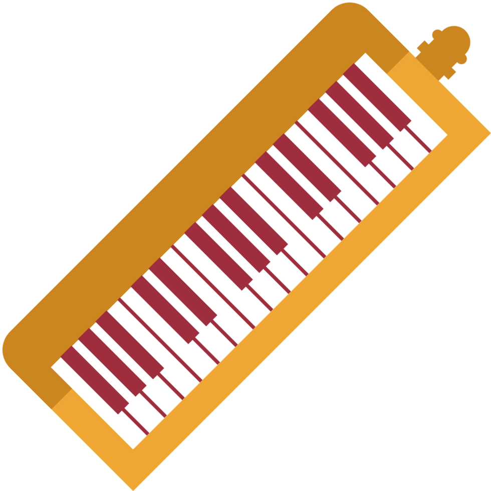 Music instrument melodica vector