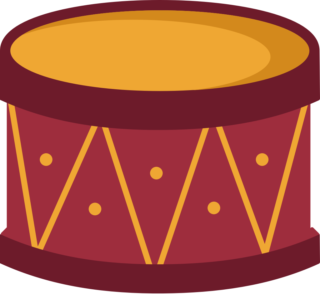Music instrument drum vector