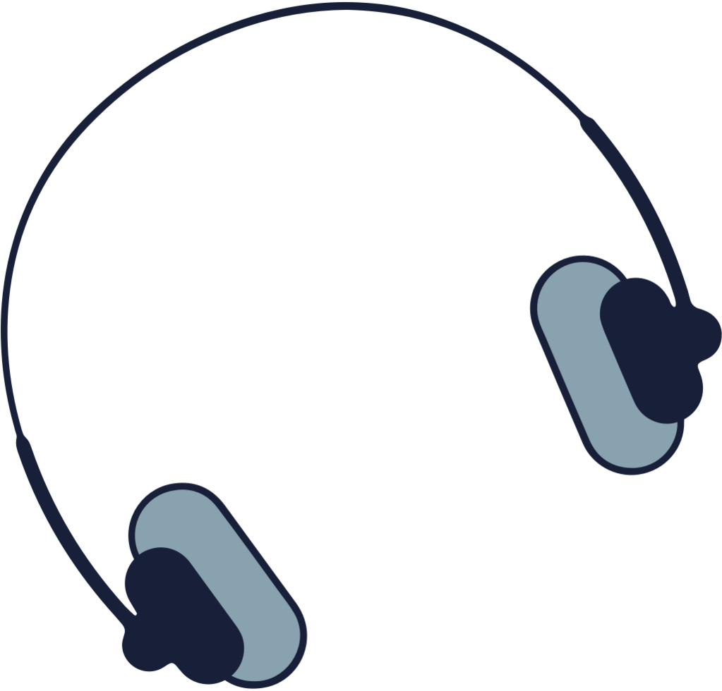 Music equipment headphone vector