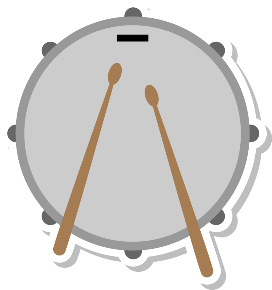 Music instrument drum vector