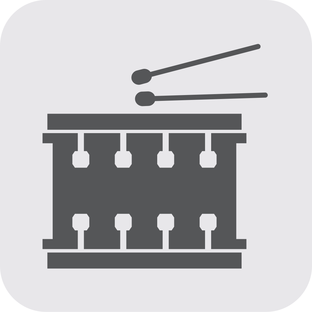 Music instrument icon drum 36650870 Vector Art at Vecteezy