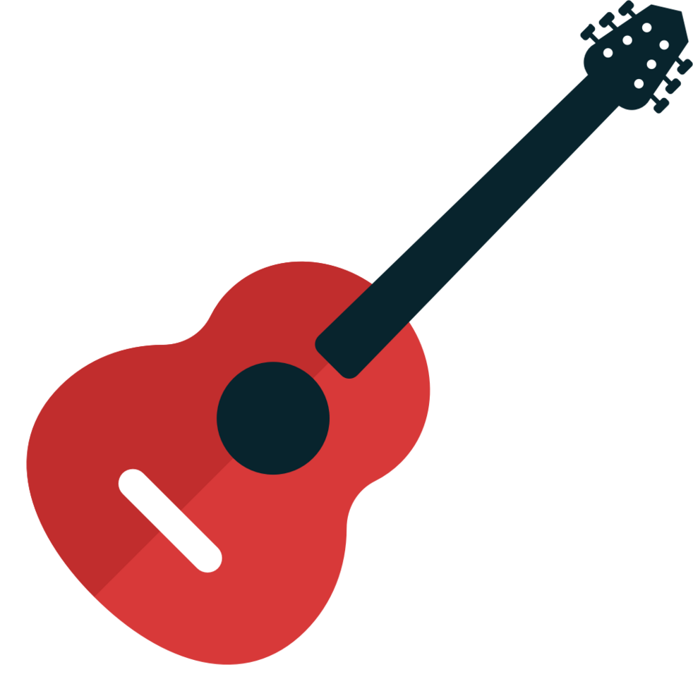 Music guitar vector