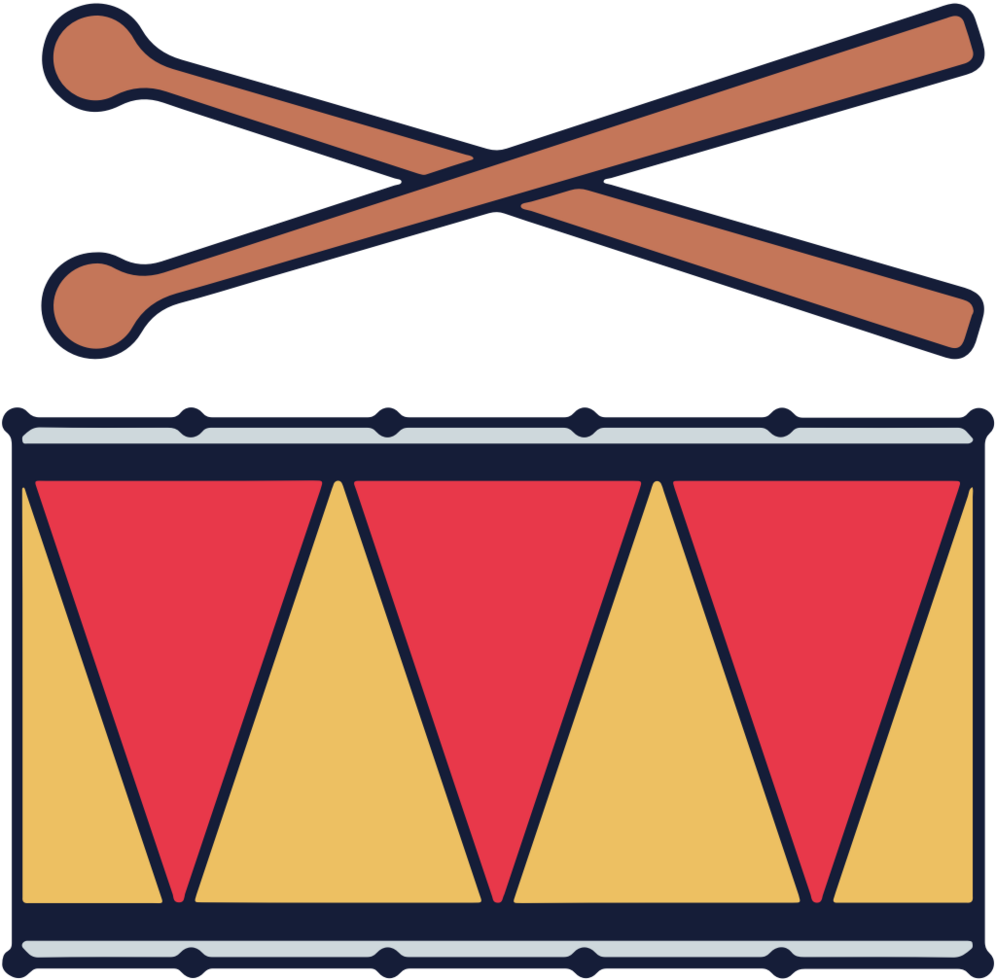 Music instrument drum vector