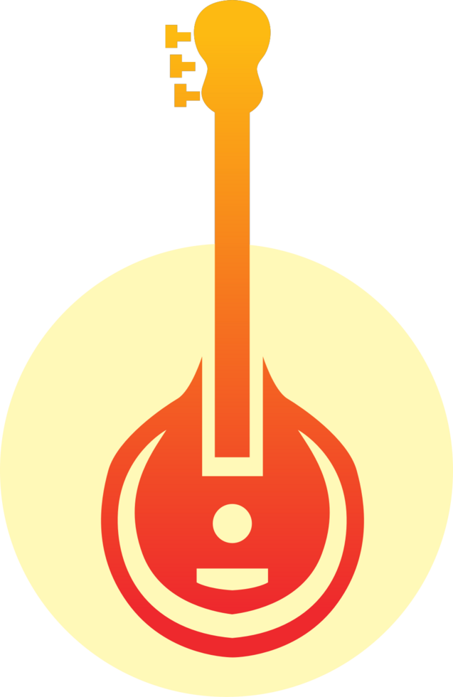 Music instrument banjo vector