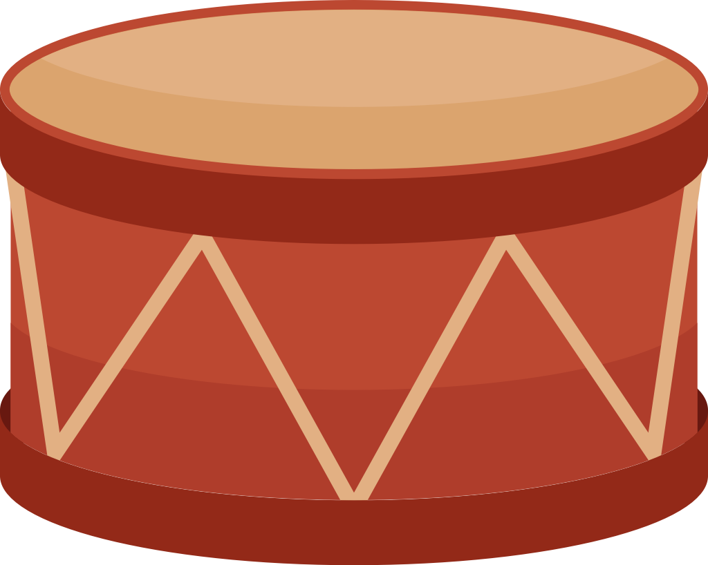 Percussion music instrument drum vector