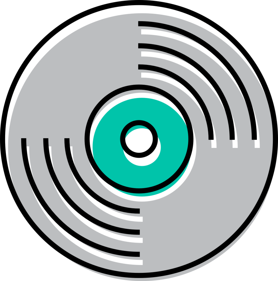 Music instrument cd vector
