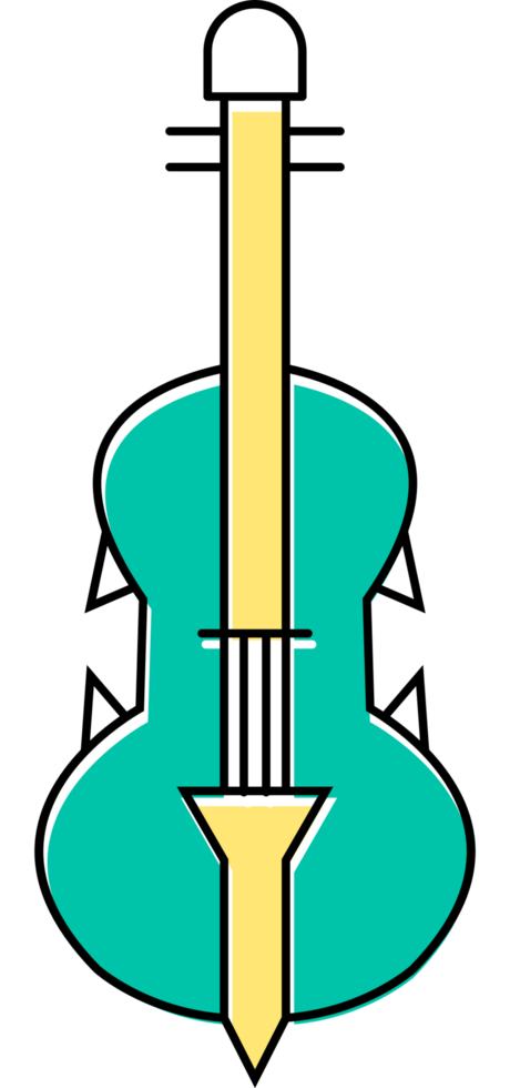 Music instrument violin vector