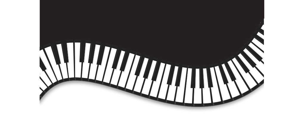 Fondo de piano ondulado vector