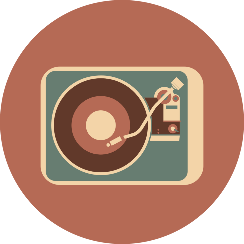 icono de instrumento de música vintage gramaphone vector